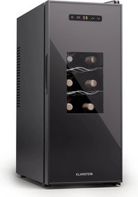 Klarstein Silent Vino 12 Uno Slim Охладител за вино 31 л / 12 бутилки 8-18 °C Сензорен