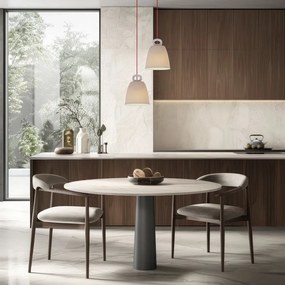 Бяло висящо осветително тяло с керамичен абажур Sewilla – Candellux Lighting