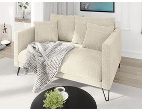 Кремав шенилов диван 140 cm Freya – Ropez