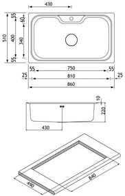 мивка Apell Criteria 860