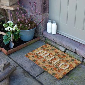 Изтривалка от кокосови влакна 40x60 cm Hello Floral – Artsy Doormats