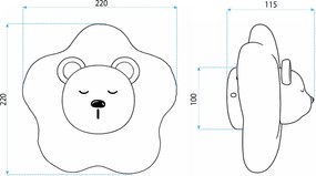 СТЕННА ЛАМПА LED G181-W WHITE BEAR