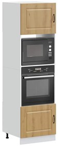 3315040 vidaXL Шкафове за фурна 2 бр Lucca, дъб артизан, инженерно дърво
