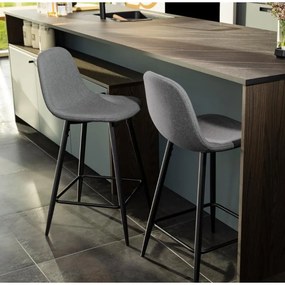 Комплект от 2 светлосиви стола Wilma - Actona