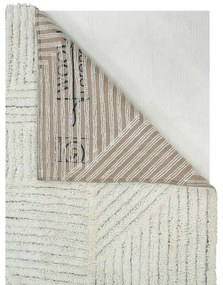 Кремав ръчно изработен вълнен килим подходящ за пране 170x240 cm Almond Valley – Lorena Canals