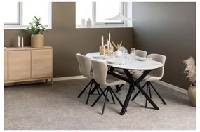 Нисък скрин от декор от дъб естествен 135x80 cm Linley – Actona