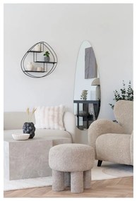 Светлосива табуретка от букле Perth – House Nordic