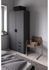 Тъмносив гардероб 99x200 cm Sprint – Tvilum