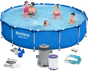 Bestway - Басейн с метална конструкция 396 х 84см - 5612E