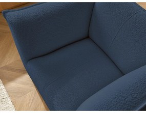 Тъмносиньо кресло от прежда с примки от букле Giorgia – Bobochic Paris