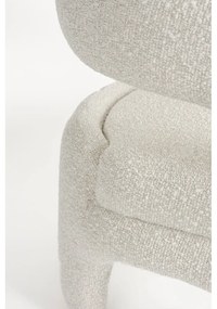 Бяло кресло от букле Nova – White Label