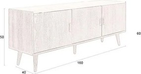 Кафяв скрин 160x60x40 cm Arda – Dutchbone