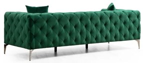 Тъмнозелен кадифен диван 237 см Como – Artie