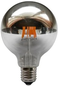 Лампа LED Filament E27 Globe 6W 2700K Dimmable Silver G95