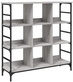 837730 vidaXL Сайдборд, сив сонома, 102x32x103,5 см, инженерно дърво