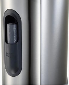 Кошче за боклук с педал от неръждаема стомана в блестящо сребрист цвят 10 l Arc – Joseph Joseph