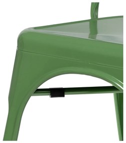 Зелени метални трапезни столове в комплект от 2 бр. – Ixia