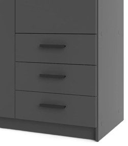 Тъмносив гардероб 99x200 cm Sprint – Tvilum