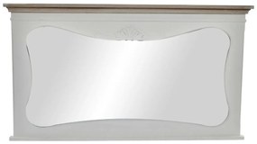 Стенно огледало DKD Home Decor Бял Дървен Естествен 105 x 64 x 4,5 cm