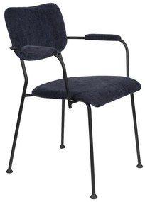 Тъмносини трапезни столове в комплект от 2 броя Benson - Zuiver