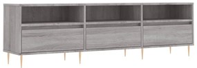 831274 vidaXL ТB шкаф, сив сонома, 150x30x44,5 см, инженерно дърво