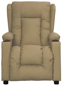 339077 vidaXL Масажен стол, капучино, изкуствена кожа