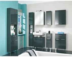 Тъмно сив шкаф под умивалника 50x62 cm Set 311 - Pelipal