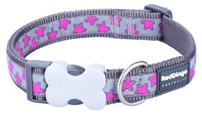 Кучешки Нашийник Red Dingo STYLE HOT PINK ON COOL GREY 31-47 cm