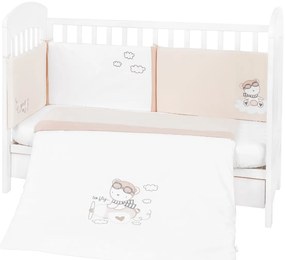 Kikka Boo - Бебешки спален комплект 2 части EU stile 60/120 с бродерия Dreamy Flight