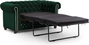 Зелен кадифен разтегателен диван 148 cm York Blik – Ropez