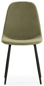 Зелени тапицирани трапезни столове в комплект 4 бр. Minka – Marckeric