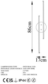 LED стенна лампа в златист цвят Umut – Opviq lights