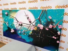 Картина на платно – Клони на дърво по време на пълнолуние