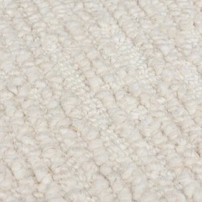 Ръчно изработен вълнен килим в цвят слонова кост 120x170 cm Harris Boucle – Flair Rugs
