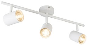 Модерен таванен прожектор бял 3-светлини регулируем - Jeana