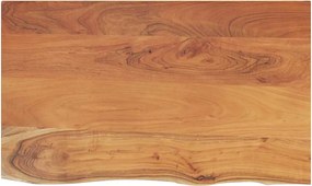 370261 vidaXL Плот за баня, 90x60x2,5 см, правоъгълен, масивно дърво акация