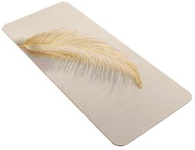 Светлокафяв килим за баня 50x120 cm Angelica – douceur d'intérieur