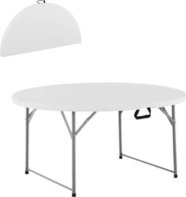 Сгъваема кръгла маса за кетъринг 180 см - банкетна маса за събития и тържества