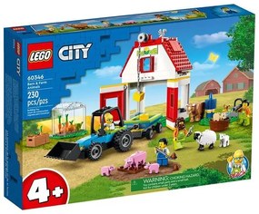 Конструктор LEGO City - Хамбар и животни във фермата - 60346