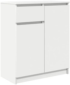 861589 vidaXL Бюфет с чекмеджета, бял, 71x35x84 см, инженерно дърво