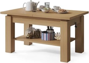 АСТОРИА Дъб Оазис - РАЗТЕГАТЕЛНА ХОЛНА МАСА С ПОВДИГАЩ МЕХАНИЗЪМ С РАФТ