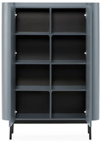 Сиво-синьо шкафче 100x140x40 cm Willa – MOME