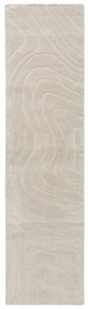 Кремава ръчно изработена вълнена пътека 60x230 cm Mesmerise Natural – Flair Rugs