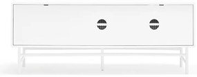 Бяла маса за телевизор 140x52 cm Punto - Teulat