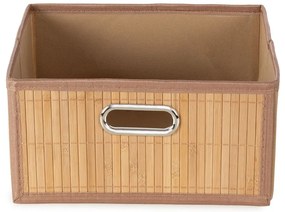 Бамбукова кутия за съхранение в естествен цвят 31x31x15 cm – Compactor