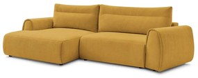Ъглов диван в цвят жълта охра Aden – Bobochic Paris