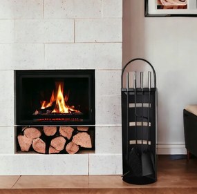 Комплект аксесоари от 4 части със стойка за камина и скара