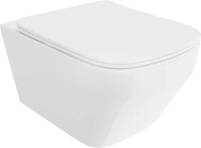 Mexen Riva тоалетна чиния Rimless Tornado със седалка с плавно падане slim, дуропласт, бял гланц - 30630200T