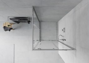 Mexen Rio квадратна душ кабина 90 x 90 см, прозрачна, хром - 860-090-090-01-00