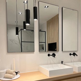 Дизайнерска висяща лампа черна GU10 50mm - Tubo